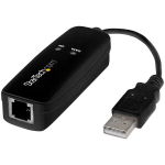 StarTech.com 56K USB Dial-up and Fax Modem - V.92 - External - Hardware Based