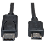 Tripp Lite P582-025 video cable adapter 300" (7.62 m) DisplayPort HDMI Black, Metallic