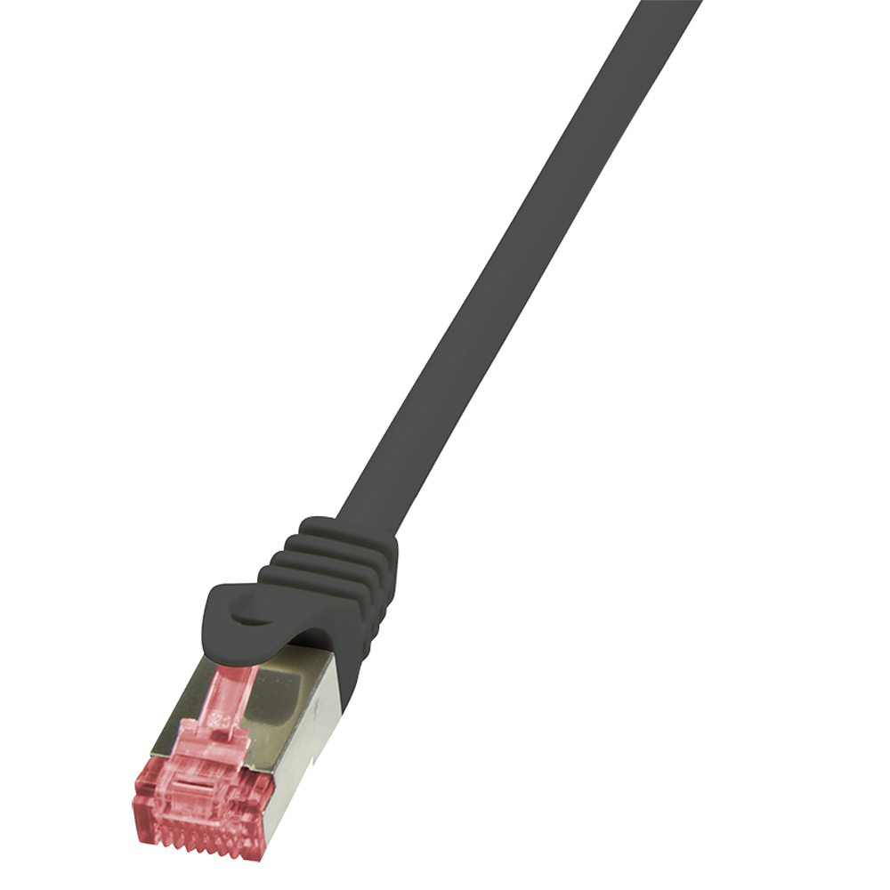 Image of LogiLink 0.5m Cat.6 S/FTP networking cable Black Cat6 S/FTP (S-STP)