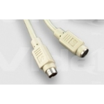 Videk 6 Pin Mini Din M to F PS2 Extension Cable 20Mtr
