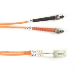 Black Box ST/LC, 50/125, 3m InfiniBand/fibre optic cable Orange