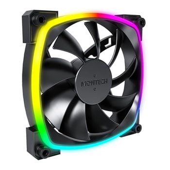 Image of MONTECH AX120 PWM ARGB Lüfter - 120mm schwarz - Case Fan