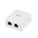 LogiLink Cat.6A Surface Mounted Box 2 x RJ45, shielded