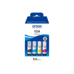 Epson C13T00P640 (104) Ink cartridge multi pack, 65ml, Pack qty 4