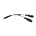 Tripp Lite P318-06N-MFF audio cable 6" (0.152 m) 3.5mm 2x3.5mm Black