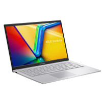 ASUS NOTEBOOK VIVOBOOK 15, X1504VA-BQ5328W, INTEL CORE 5 120U 1.4-5GHz/12MB, 10C, 24GB, 512GB M2 2280 PCIe4, INTEL GRAPHICS, 15.6' IPS FHD 1920X1080 250NITS AG, WIFI6, BT, USB-A, USB-C, HDMI, WIN 11 HOME, 2YW, SILVER