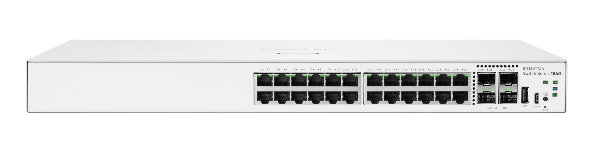 HPE Networking Instant On Switch 24p Gigabit 4p SFP 1840