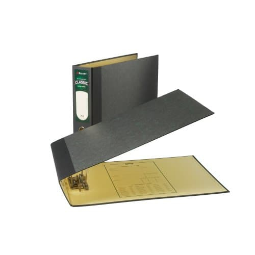 Image of Rexel Classic A3 Rectangle Lever Arch File Black/Green (2)
