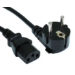 Cables Direct 1.8m Euro Mains Lead - IEC (C13) power cable Black C13 coupler