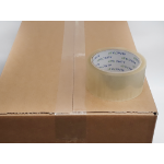 CTS Wholesale BOX of 36 Rolls Clear BOPP Tape 48mm  66m  45mu TCB486645 - 6 Packs of 6 Per Box