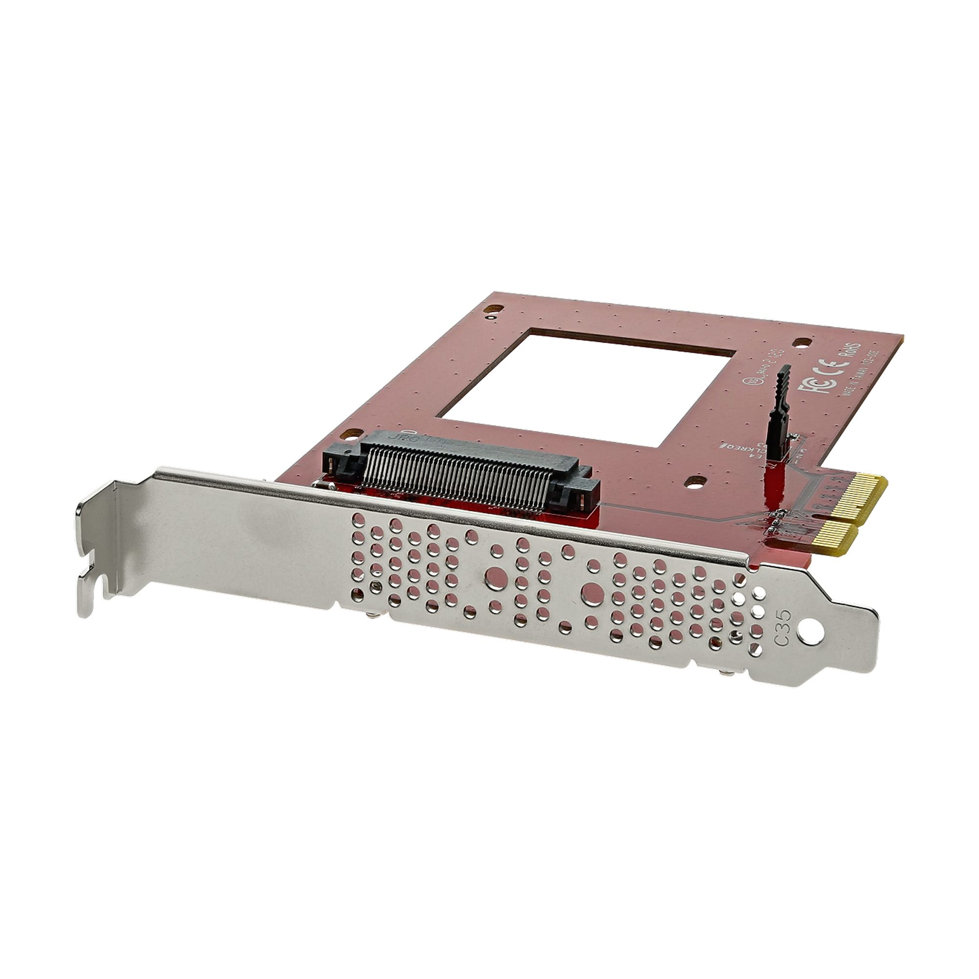 Image of StarTech.com U.2 to PCIe Adapter for 2.5" U.2 NVMe SSD - SFF-8639...