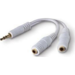 Belkin 1 x 3.5mm mail/2 x 3.5mm femail audio cable White