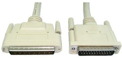 Cables Direct 2m HP68/D25 M/M SCSI cable Beige External DB68/HP DB25