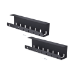 StarTech.com S2MB-DESK-CABLE-TRAY cable organizer Cable tray Black 2 pc(s)