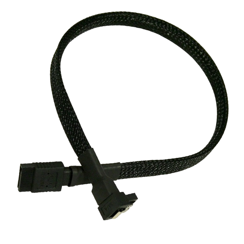 Image of Nanoxia 0.45m, 2xSATAIII SATA cable SATA 7-pin Carbon