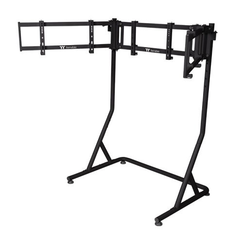Triple Monitor Stand Pro heavy duty compatible with GM5 - Black thumbnail