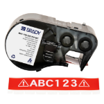 Brady M4C-750-595-RD-WT printer label Red, White Self-adhesive printer label