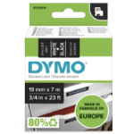 Dymo 45811/S0720910 DirectLabel-etikettes white on black 19mm x 7m for Dymo D1 6-19mm/24mm/400 Duo