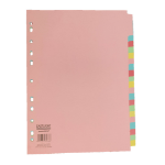 CTS Wholesale Subject Divider A4 20 Part Pastel