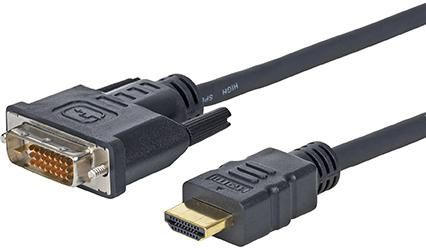 Photos - Cable (video, audio, USB) Vivolink PROHDMIDVI5 video cable adapter 5 m HDMI DVI-D Black 