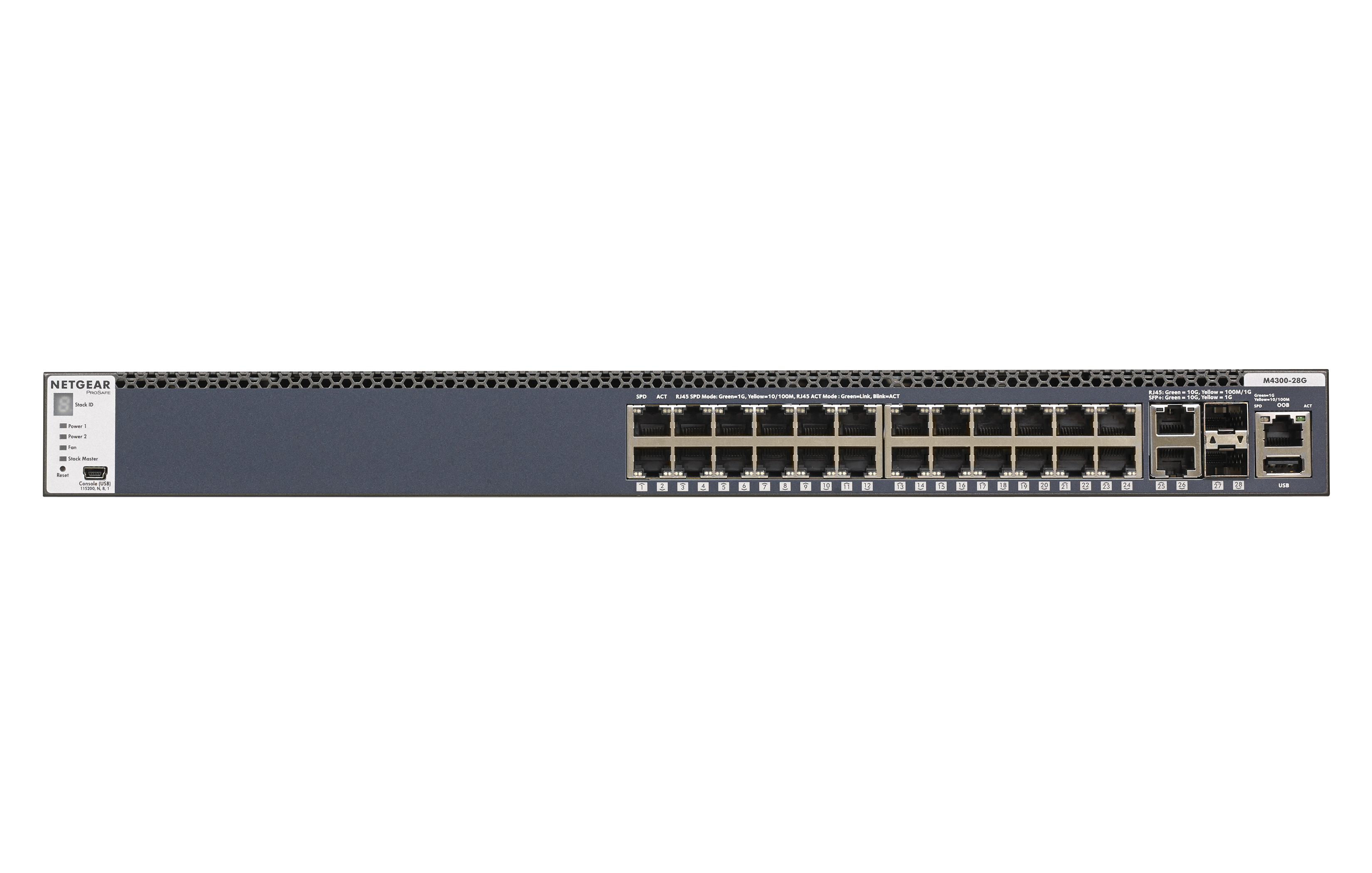 Image of NETGEAR M4300-28G Managed L3 Gigabit Ethernet (10/100/1000) 1U Black