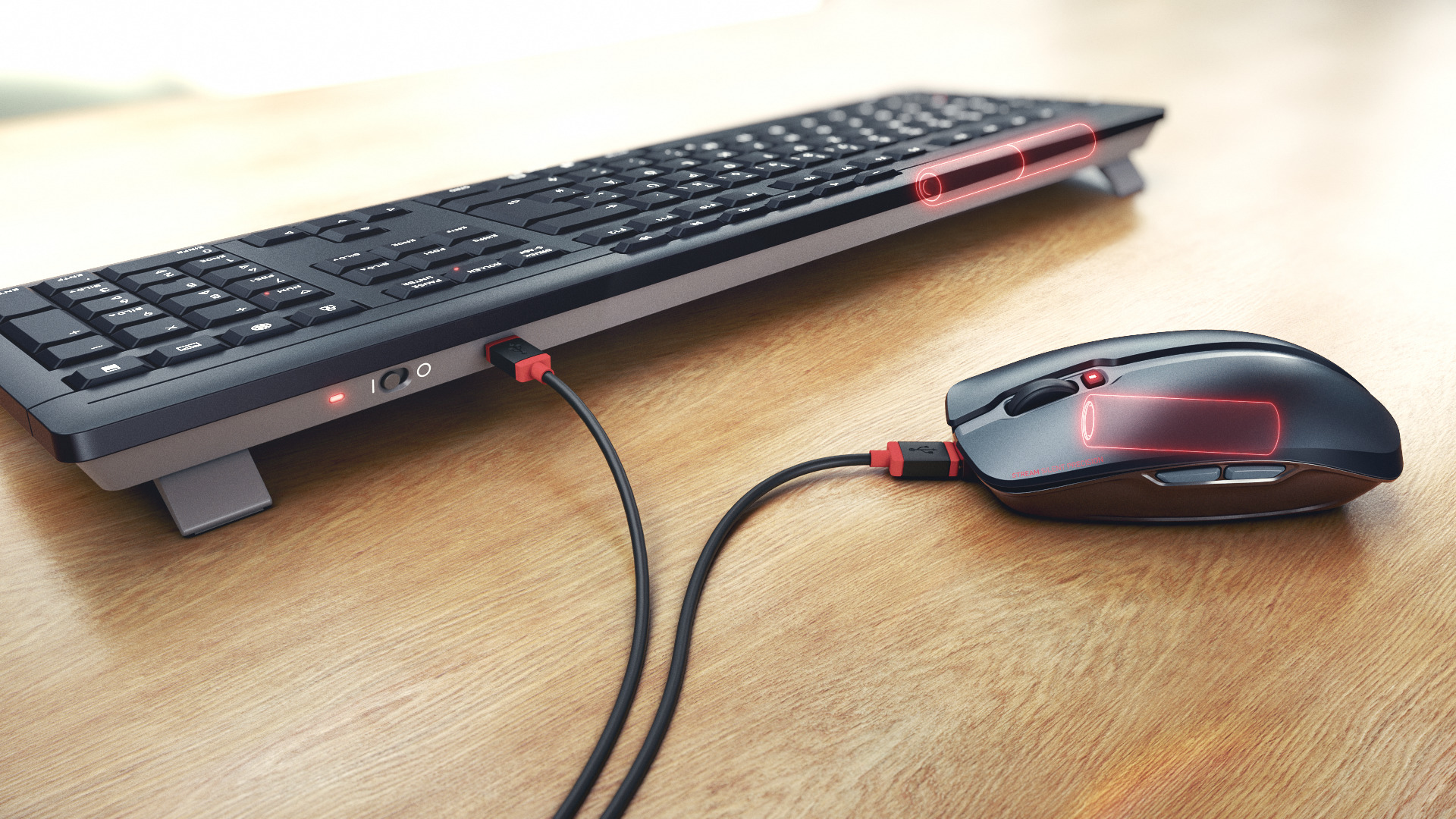CHERRY Stream Desktop Recharge keyboard RF Wireless QWERTY English Black
