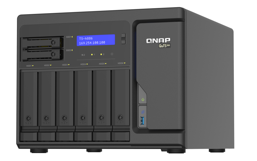 Image of QNAP TS-h886 NAS Tower Ethernet LAN Black D-1602