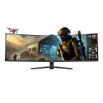 XZEAL XZMO491B monitor de computadora 124.5 cm (49") 5120 x 1440 Pixeles Wide Quad HD LED Negro