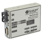 Black Box Flexpoint Async RS232 network media converter 0.1152 Mbit/s 1310 nm Gray