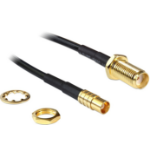 DeLOCK 88577 coaxial cable 0.2 m SMA MCX Black