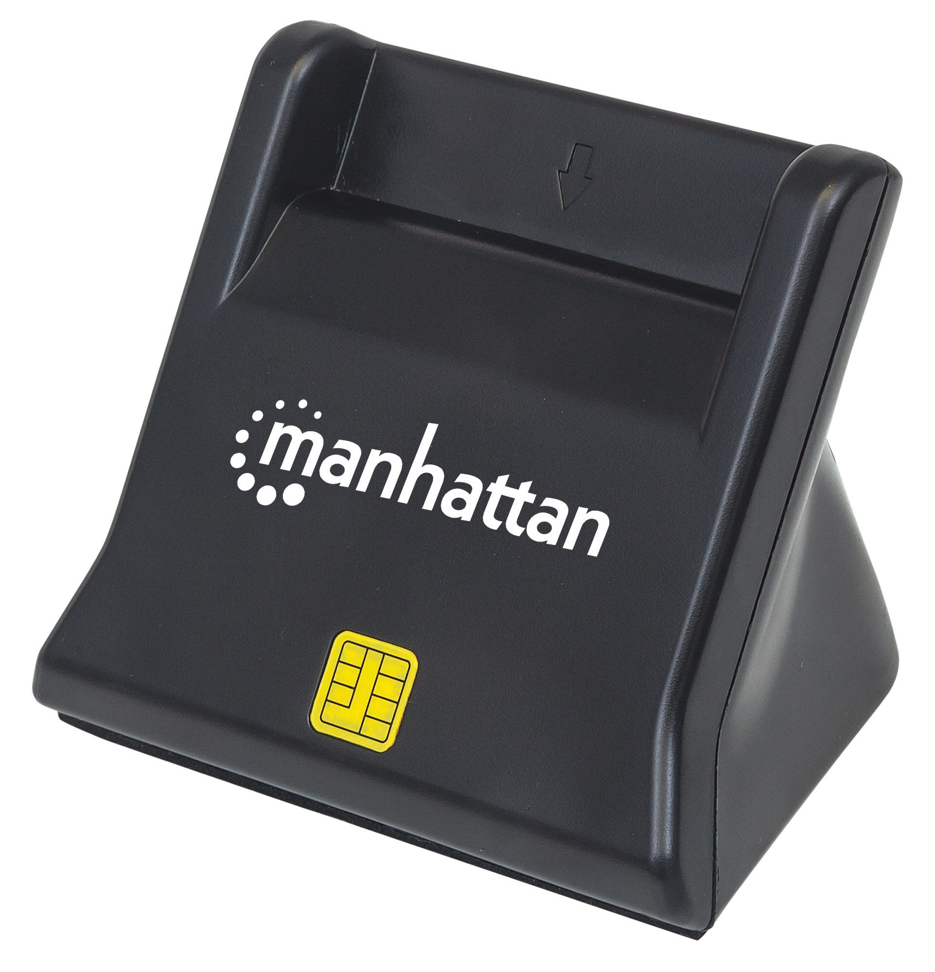 Image of Manhattan USB-A Smart/SIM Card Reader, 480 Mbps (USB 2.0), Desktop...