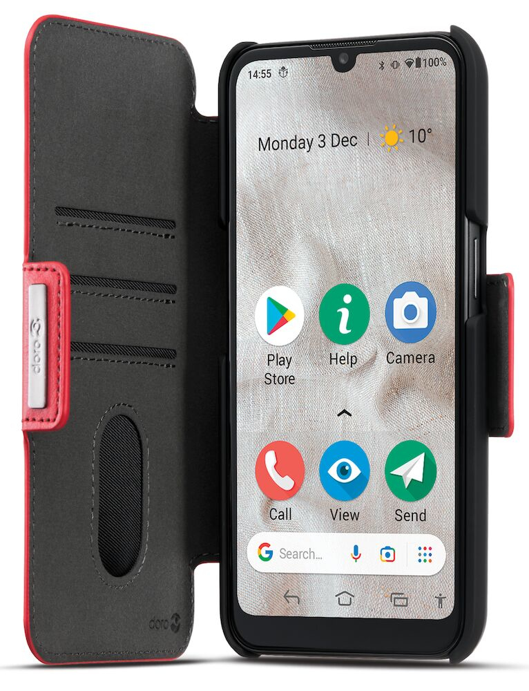 Doro 8100 mobile phone case Wallet case Red