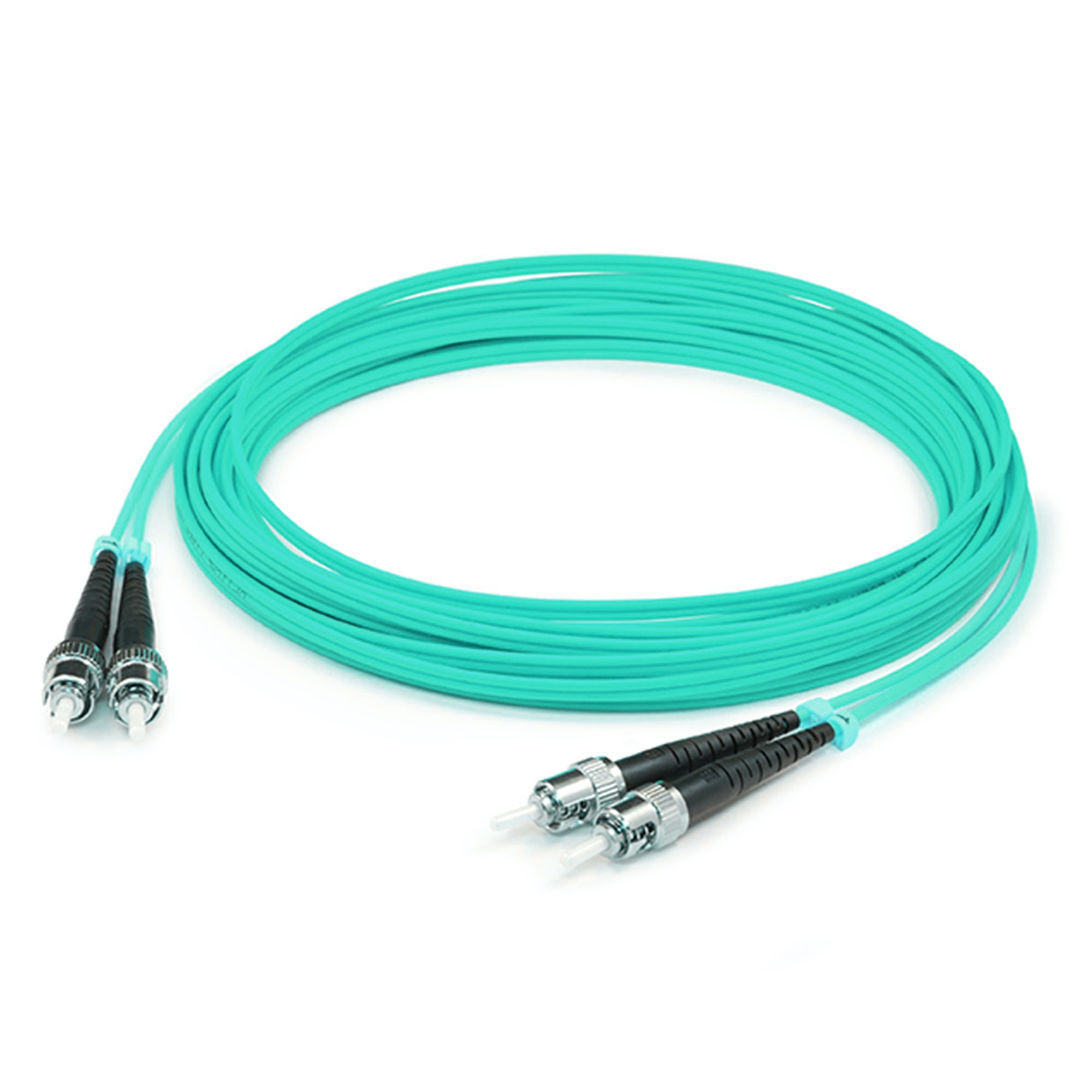 Image of Titan 3-DX-ST-ST-1-AA fibre optic cable 1 m OM3 Aqua colour