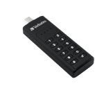 Verbatim Keypad Secure - USB-Stick 3.0 Type-C gegevensopslag met wachtwoordbeveiliging - 64 GB - Zwart