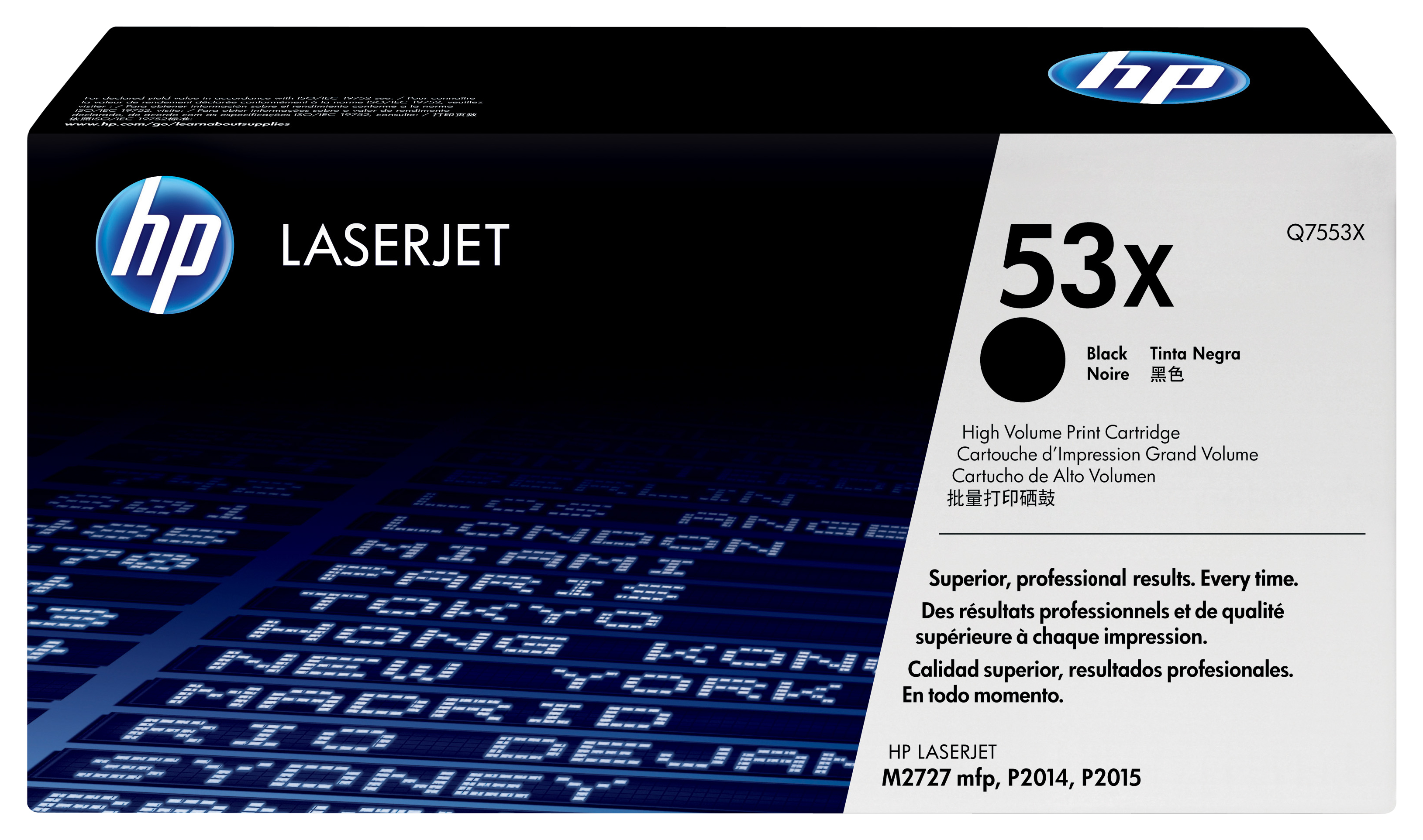 Image of HP Q7553X/53X Toner cartridge black, 7K pages ISO/IEC 19752 for HP...