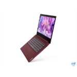 Lenovo IdeaPad 3 Notebook 35.6 cm (14") Full HD Intel® Core™ i3 4 GB DDR4-SDRAM 128 GB SSD Wi-Fi 6 (802.11ax) Windows 10 Home S Cherry, Red