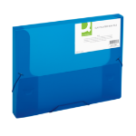 Q-CONNECT Elasticated box file, frosted – Blue