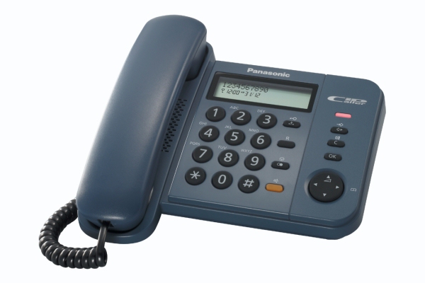 KX-TS580GC PANASONIC KX-TS580GC - Telefon mit Schnur mit Rufnummernanzeige/Anklopffunktion