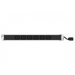 Hypertec 808904-HY power distribution unit (PDU) 6 AC outlet(s) 1U Black