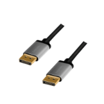 LogiLink CDA0102 DisplayPort cable 3 m Grey, Black