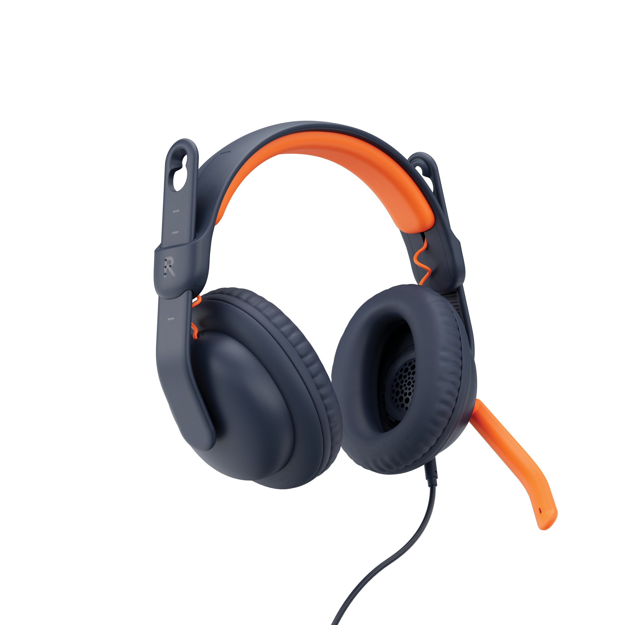 Logitech Zone Learn Headset Kabel Huvudband Utbildning Blå, Orange