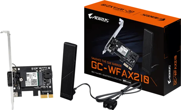 GIGABYTE GC-WFAX210 network card Internal WLAN / Bluetooth 2400 Mbit/s