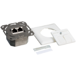 LogiLink NP0123 socket-outlet RJ-45 Metallic, White