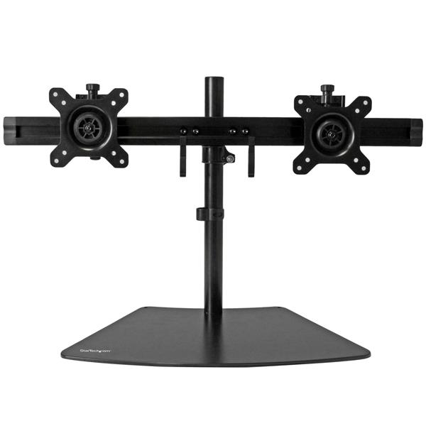 StarTech.com Dual-Monitor Stand - Horizontal - Black