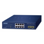 PLANET 8-Port 10/100/1000T + 2-Port Managed L2 Gigabit Ethernet (10/100/1000) Blue