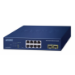 PLANET 8-Port 10/100/1000T + 2-Port Managed L2 Gigabit Ethernet (10/100/1000) Blue