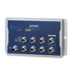 PLANET Industrial L2+ 8-Port Managed L2+ Blauw, Grijs