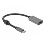 DeLOCK 66571 video kabel adapter 0,2 m USB Type-C HDMI Type A (Standaard) Zwart, Grijs