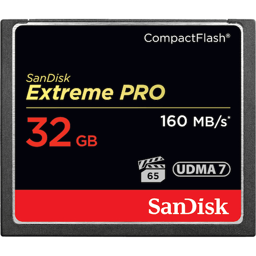 Image of SanDisk 32GB Extreme Pro CF 160MB/s CompactFlash