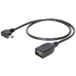DeLOCK 83356 USB-kabel 0,5 m USB 2.0 Mini-USB A USB A Zwart